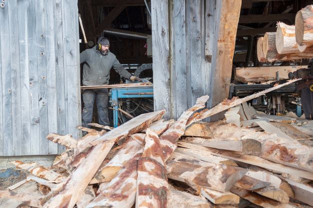 Tucker Riggs of LSF Forest Products in Fletcher