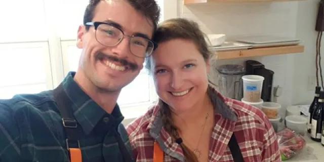 Image of Giacomo and Jennifer Vascotto in their kitchen