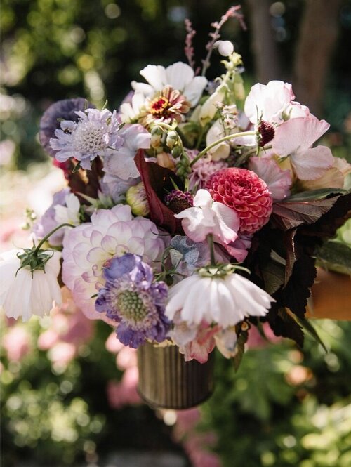 Image of pink and white flower bouquet